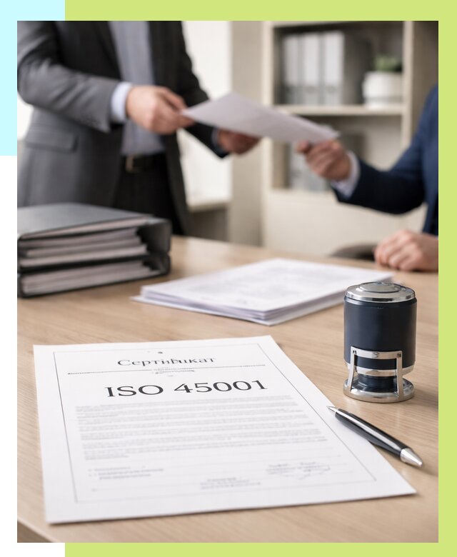 Сертификат ISO 45001 в Кимрах под ключ от 46976 р. | Сертэкс